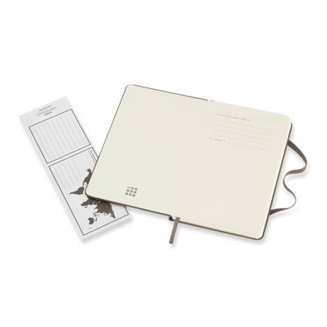 TACCUINO MOLESKINE POCKET A PAGINE BIANCHE COPERTINA RIGIDA MARRONE