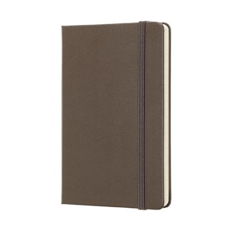 TACCUINO MOLESKINE POCKET A RIGHE COPERTINA RIGIDA MARRONE