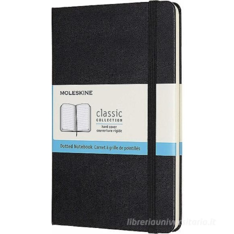 TACCUINO MOLESKINE MEDIUM PUNTINATO COPERTINA RIGIDA NERO