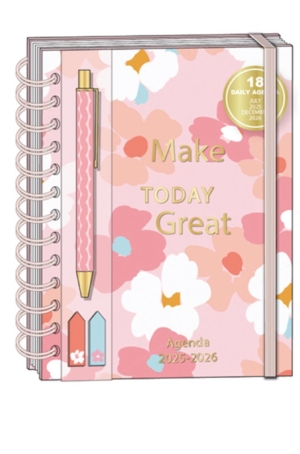 DAILY AGENDA 25/26 CON PENNA E STICKY NOTES MAKE TODAY GREAT