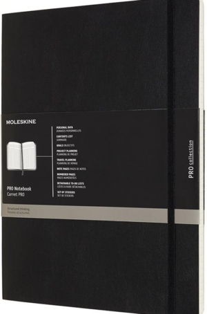 TACCUINO PRO MOLESKINE XXL COPERTINA MORBIDA NERO